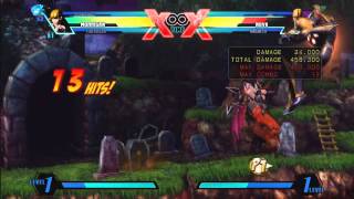 UMvC3 - Morrigan Midscreen Soul Fist Loop