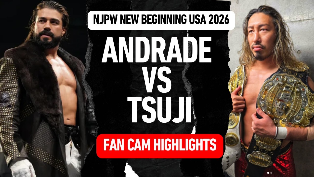Fan Cam Highlights: Yota Tsuji vs Andrade El Idolo @ NJPW New Beginning USA | CURE Insurance Arena