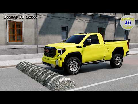 Cars vs Massive Speed Bumps # 548 – BeamNG JO Games