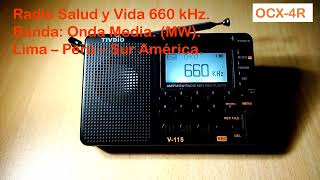 Radio Salud y Vida 660 kiloHertz. [ OCX-4R ]. Perú-Lima. (Lima-Oeste).Chorrillos. (Medium Wave). screenshot 1