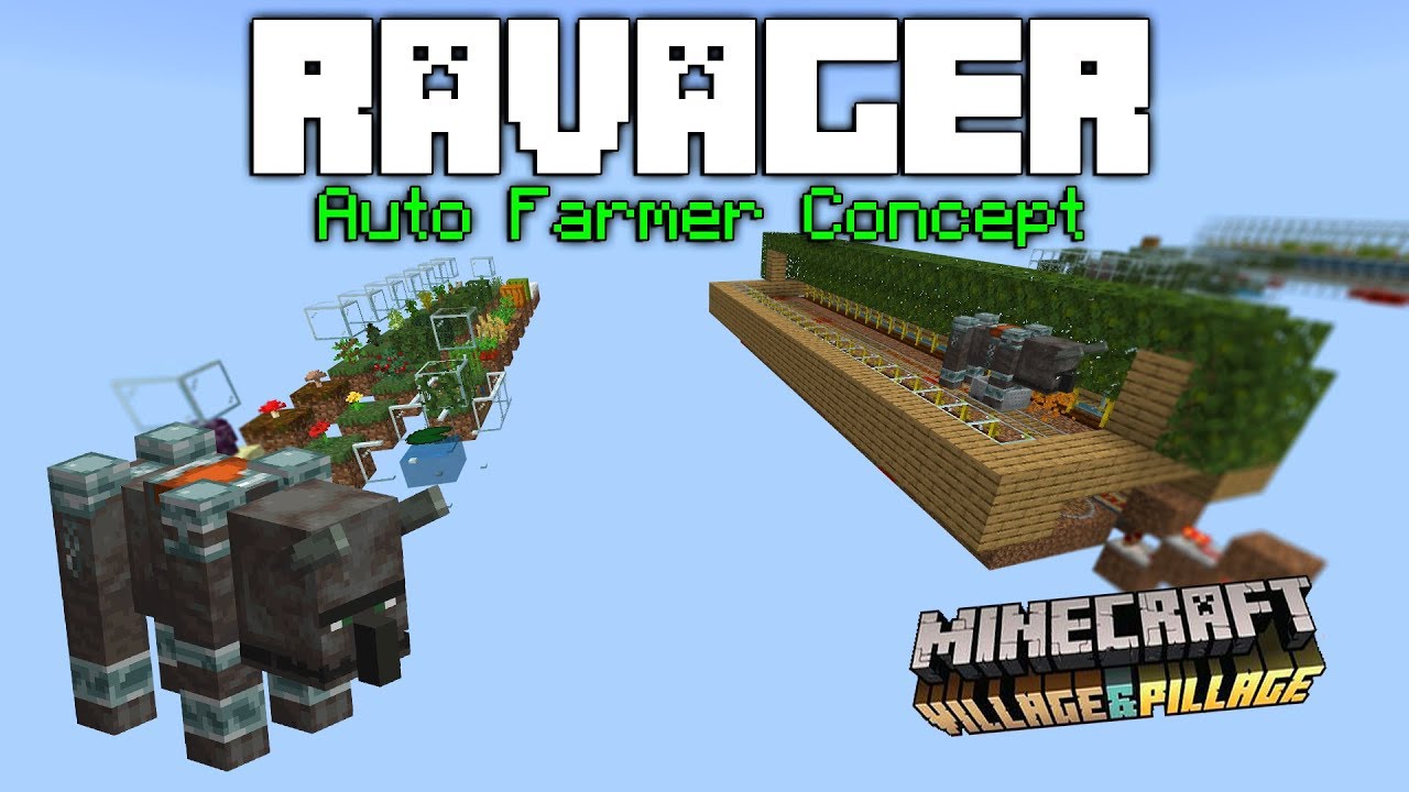 Can You Tame A Ravager In Minecraft Ps4 Minecraft Bedrock Edition 1 11 Ravager Beast Farm Concept Youtube