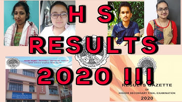 H S FINAL RESULT 2020 || Assam Higher Secondary Education Council || Top Rank Holders || V Assam