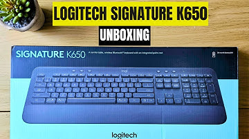 Logitech Signature K650 Bluetooth Keyboard (with integrated palm rest) Unboxing