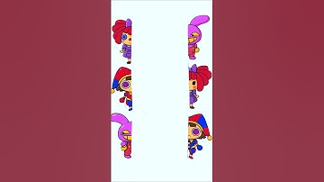 The Amazing Digital Circus Pomni Ragatha and Jax connecting puzzle#shorts #art #tadc #pomni