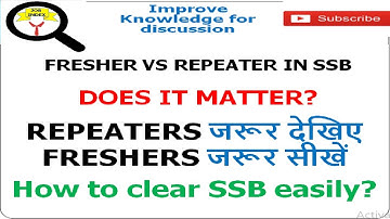 Does being a repeater or a fresher matters in SSB? || Tips for Repeaters & Freshers || SSB Interview