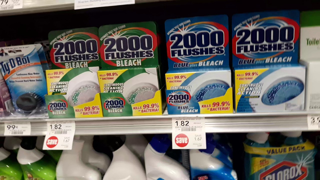 2000 Flushes Toilet Cleaning Tablets 82¢ at Publix YouTube
