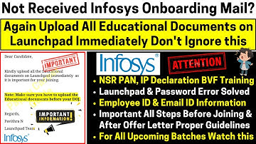 Infosys Onboarding Delay Issue Solved Again Upload All Education Documents & Others Criteria Changed