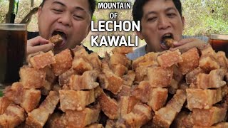 MOUNTAIN OF LECHON KAWALI | PUTOK BATOK | MUKBANG PHILIPPINES | COLLABORATION w/ @TeamAgustinTV