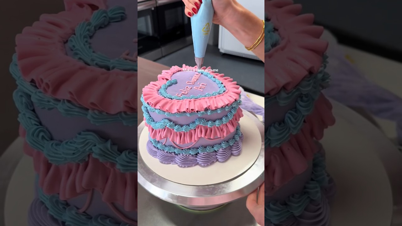 Rainbow Theme Cake For Kids | easy rainbow birthday cake tutorial | how to make rainbow cake 