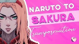 [TG TF] Naruto to Sakura  Male to Female | Transformation Animation | Gender Bender | Boy to Girl