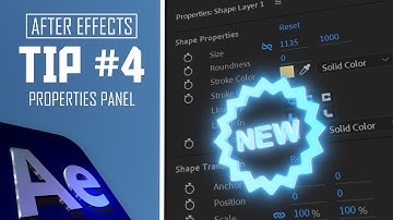 AE TIP #4: Properties Panel [New Feature in After Effects]