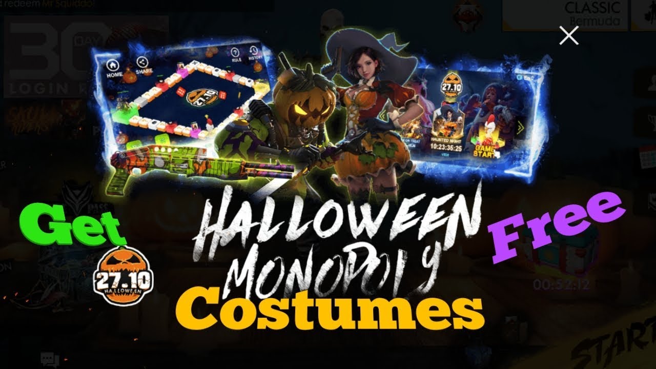 How to get Pumpkin knight and Cunning witch costume free in Free Fire  Battleground - 