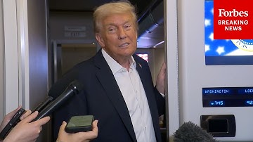 FULL VIDEO: Trump Celebrates Gaza Peace Deal, Takes Questions From Reporters On Air Force One