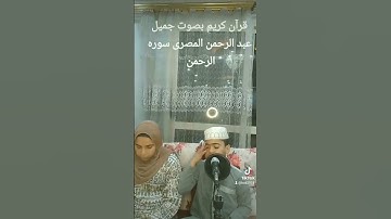 @wquran @qurani-jannati @Quran_321 @قرآن كريم بصوت جميل عبد الرحمن المصرى سوره الرحمن