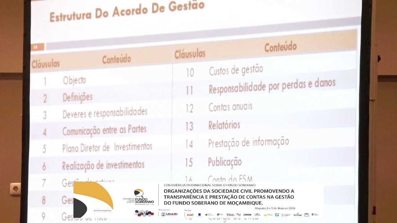 Conferência Internacional sobre Fundo Soberano - Live Stream