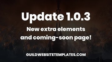 Clan/Guild Website HTML templates - New update 1.0.3!