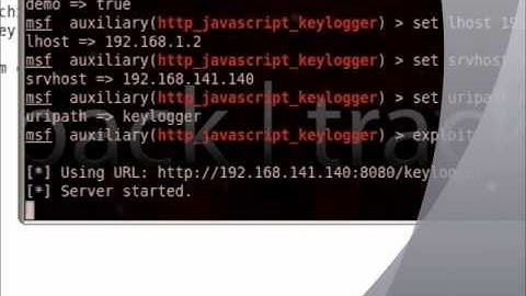 Metasploit Framework-capturing keystroker using http java script