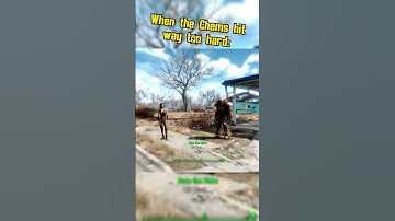 When the Chems hit way too hard in Fallout 4 that you get sent into Minecraft: #fallout #memes