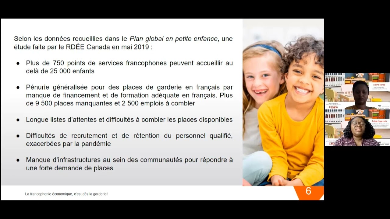 Portrait des services en petite enfance au Canada