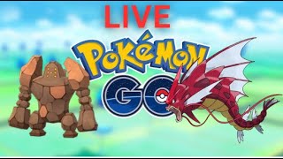 Mega Gyarados Live Raid |  Regirock Live Raid Invite | Pokemon Go Live🔴