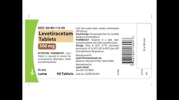 Levetiracetam 500 mg Tablet