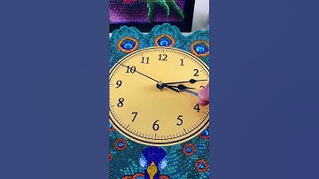 How to install a diamond painting clock #asmr #diamondart #diamondpainting #shorts