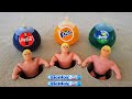 Experiment !! Stretch Armstrong VS Coca Cola, Sprite, Fanta and Mentos in Balloon Underground
