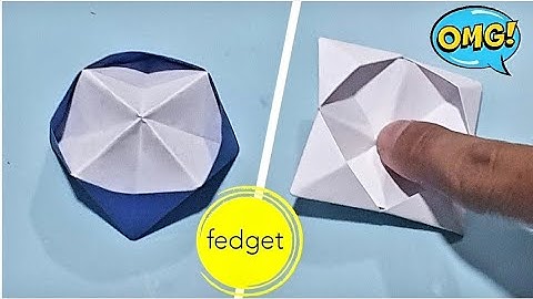Cách làm đồ chơi bẫy ngón tay bằng giấy đơn giản  - DIY fidget toy