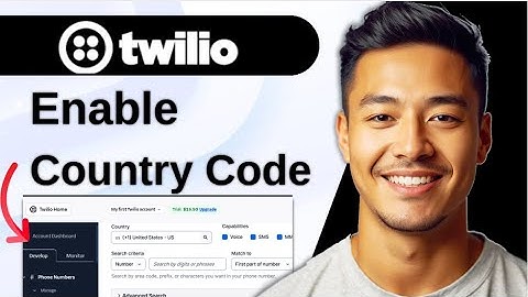 How To Enable Country Code In Twilio