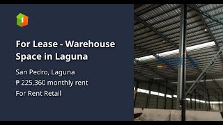 For Lease - Warehouse Space in Laguna