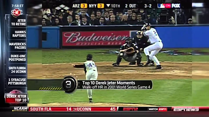 SportsCenter Top 10 Plays of Derek Jeter's Career ...