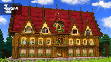 Minecraft: How to Build a Large Medieval House (Easy to Build) | Tutorial