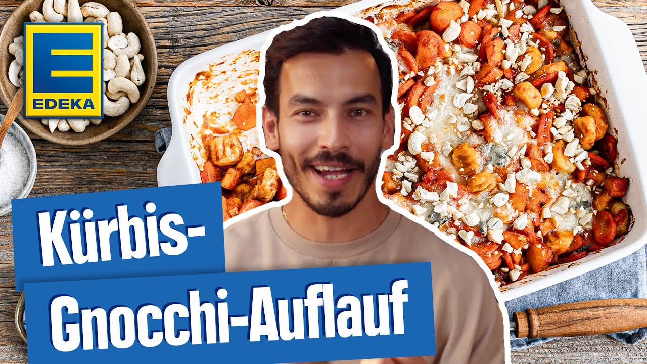 Kürbis Gnocchi Auflauf | Schneller Gnocchi Auflauf mit Kürbis
