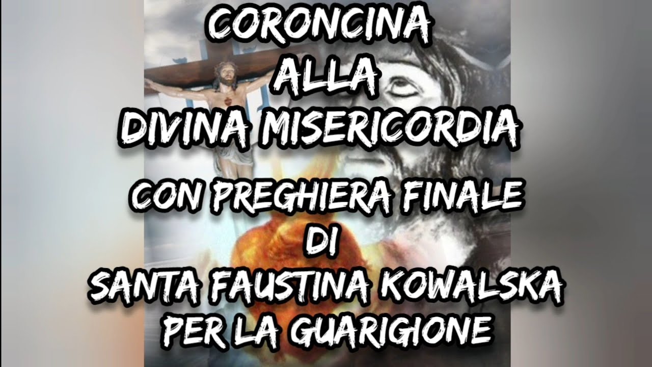 CORONCINA ALLA DIVINA MISERICORDIA CON PREGHIERA DI SANTA FAUSTINA