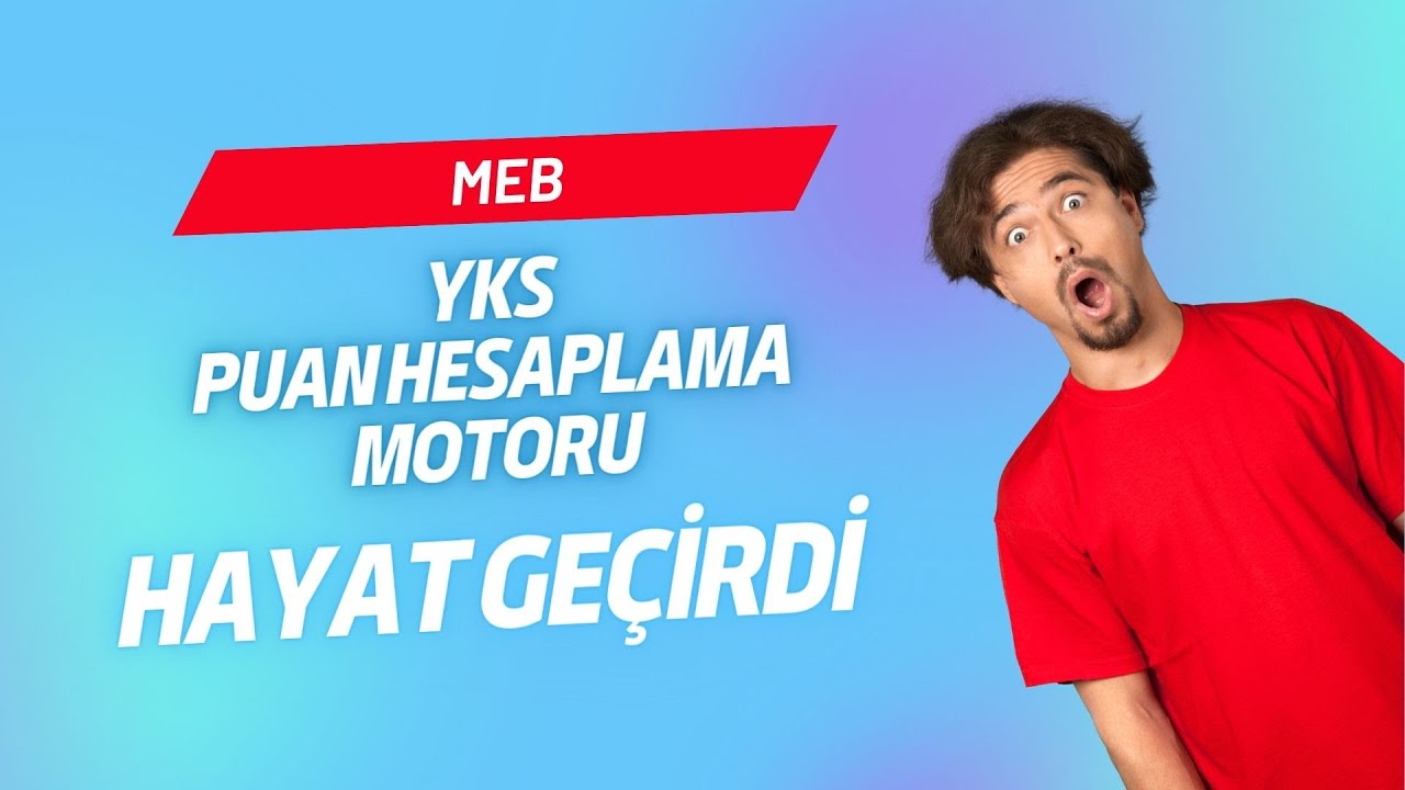 MEB “YKS Puan Hesaplama Motoru “nu hayata geçirdi. #meb #eğitim #öğretmen #öğrenci #yks #ayt