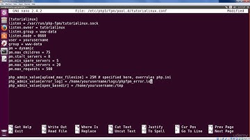 Configuring the php fpm Pool for your Website