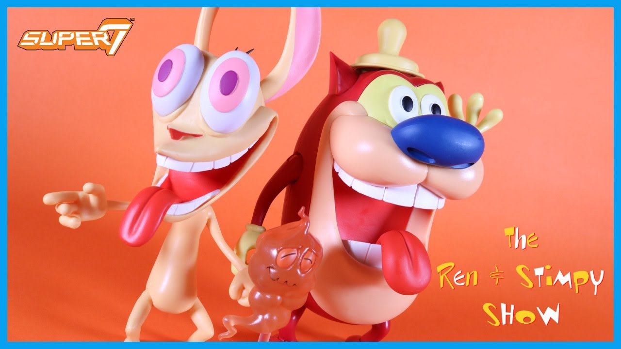 Super7 Deluxe REN & STIMPY Action Figure Review - YouTube