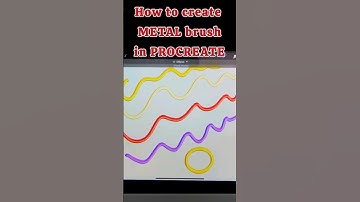 How to make Metal Brush in Procreate #art #shorts  #jewellery  #procreate