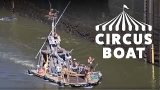 Flotsam River Circus Boat Passes Through Lock #19 - Keokuk, IA | StreamTime LIVE