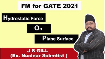 HYDROSTATIC FORCE ON PLANE SURFACE Part -1  | Fluid Mechanics |