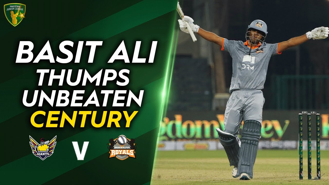 Basit Ali Thumps Unbeaten Century | Gujranwala Giants vs Bahawalpur ...