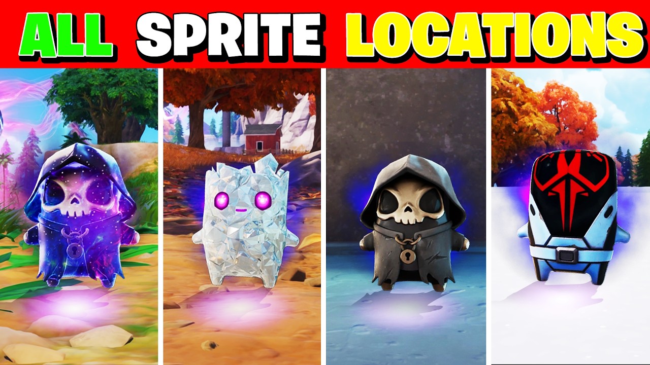 How to Find EVERY RARE SPRITE in Fortnite! (EASY)