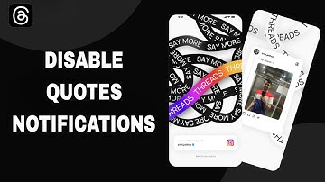How To Disable Quotes Notifications On Threads App