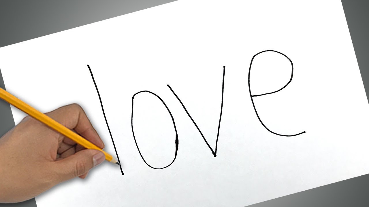 Truco Increíble con la Palabra LOVE Como Transformar la Palabra LOVE