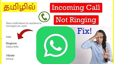 How to Fix WhatsApp Call Not Ringing problem Tamil | VividTech
