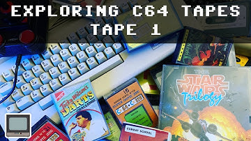 Exploring Commodore 64 games (Tape 1) | time-capsule tapes
