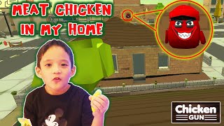 MEAT CHICKEN IN MY HOME 😱 - CHICKEN GUN screenshot 1