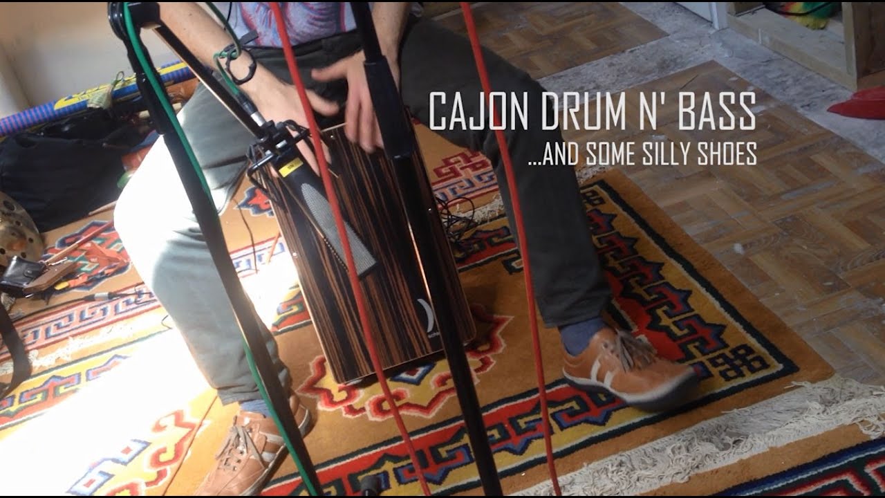 Cajon Drum N Bass (Schlagwerk CP-432) by Newrising (Adam Knight) - in the studio, April 2016