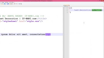 25  Text Decoration  IT Bari com   Web Design Bangla Video Tutorial