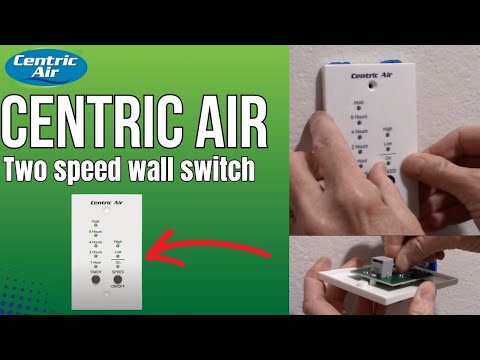 Whole House Fan Two Speed Wall Switch with Timer